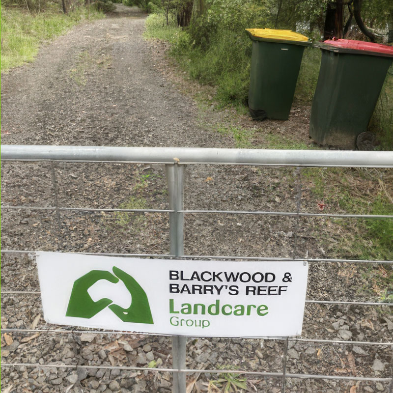 Landcare gate sign