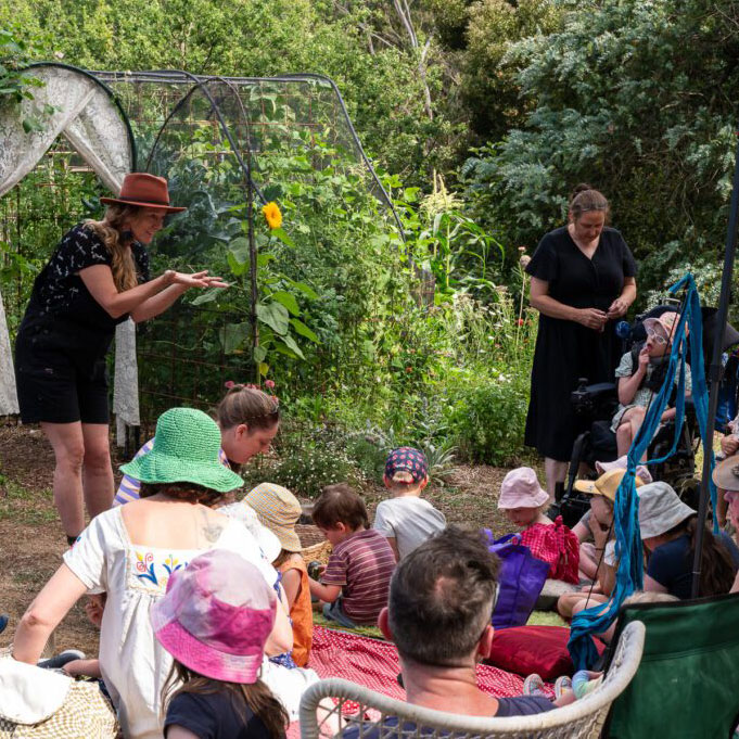 The first Blackwood Art & Ecology Club workshop was held in local artist Kathy Holowko’s garden where worms were explored as important composers and healthy soil builders.
